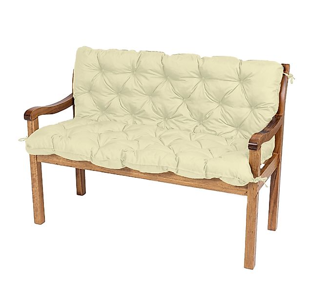 TexDeko Bankauflage TexDeko Garden - Gartenbankauflage mit Rückenlehne wass günstig online kaufen