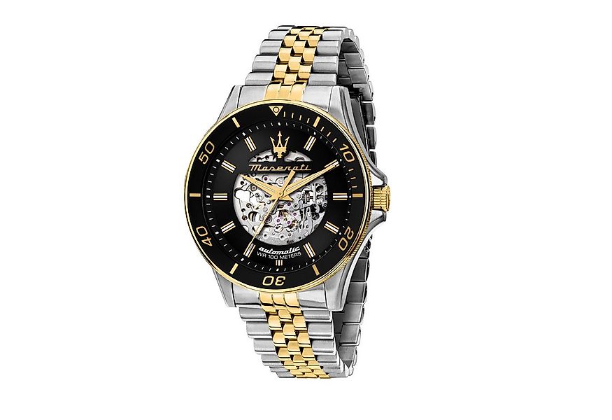 MASERATI Automatikuhr R8823140010, 44 mm – Herrenuhr mit skelettiertem Ziff günstig online kaufen