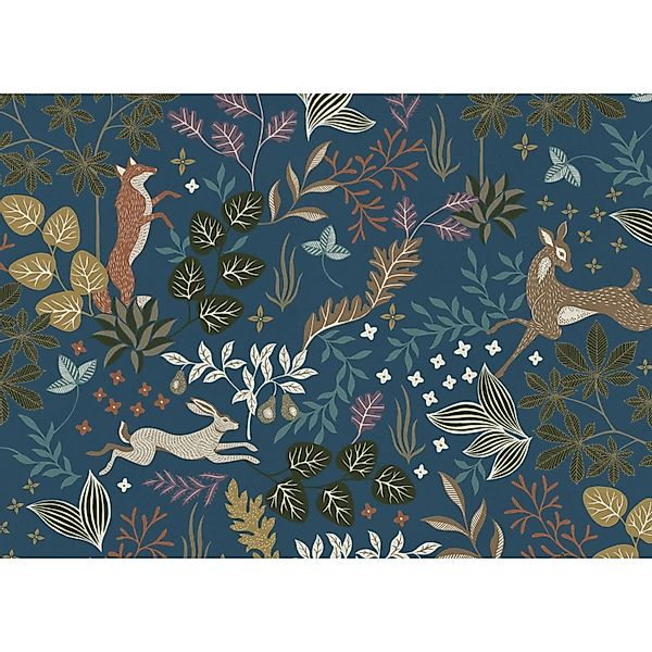 Komar Vliestapete Wood Night 350 cm x 250 cm günstig online kaufen