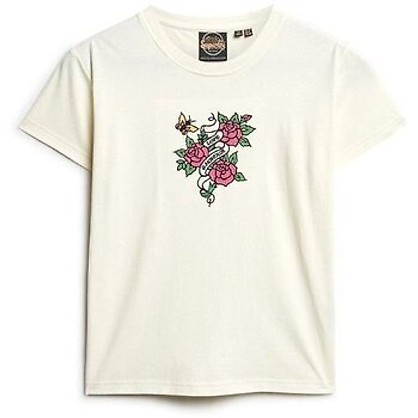 Superdry  T-Shirt T-shirt ajusté brodé effet tatouage femme günstig online kaufen