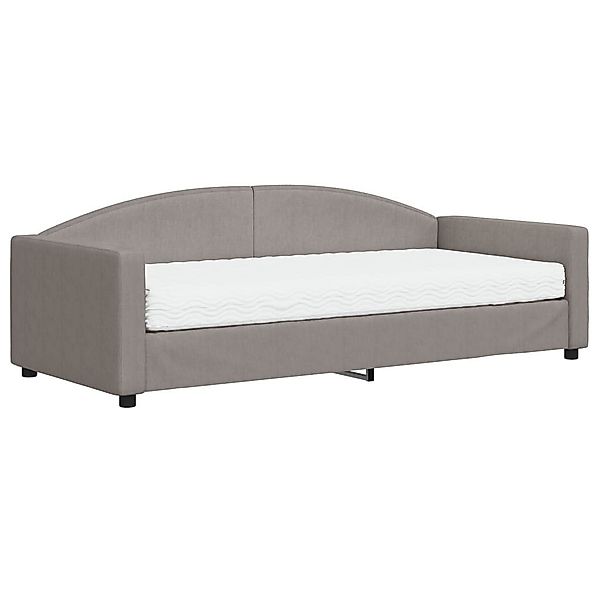 vidaXL Bett Tagesbett mit Matratze Taupe günstig online kaufen
