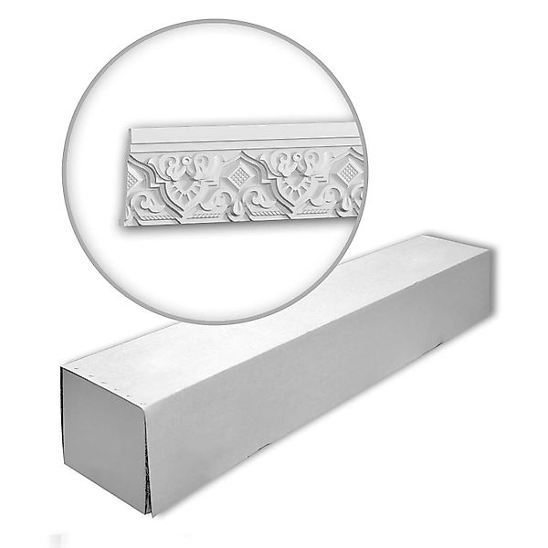 PROFHOME 150503-Box Eckleisten 1 Karton Set mit 6 Deckenleisten 12 m Weiß günstig online kaufen