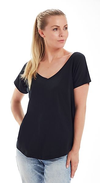 Mantis T-Shirt Damen Loose Fit V-Neck günstig online kaufen