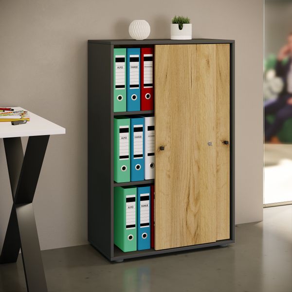 VCM Aktenschrank Büroschrank Aktenschrank Schiebetüren Lona günstig online kaufen