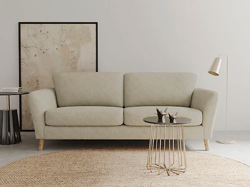 Home affaire 3-Sitzer »MARSEILLE Sofa 206 cm«, Massivholzbeine Eiche, Landh günstig online kaufen
