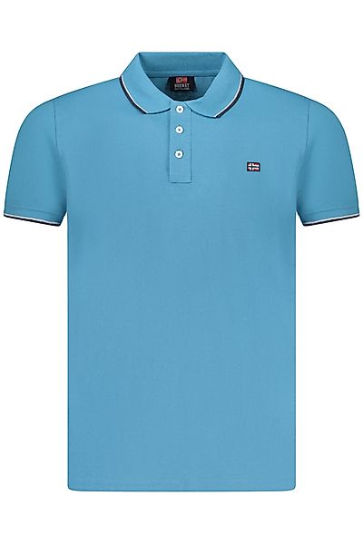 NORWAY 1963 Poloshirt Blaues Kurzarm-Polohemd für günstig online kaufen