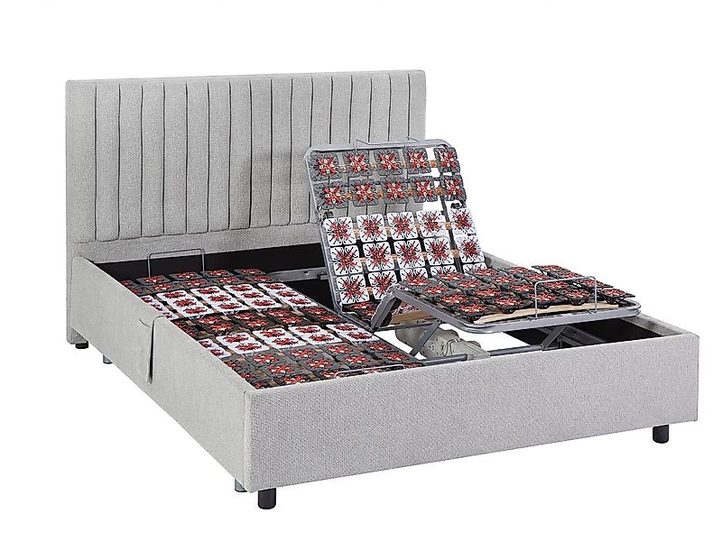Dekoratives Bettgestell mit elektrischer Relaxfunktion - 2 x 65 Teller - 2 günstig online kaufen