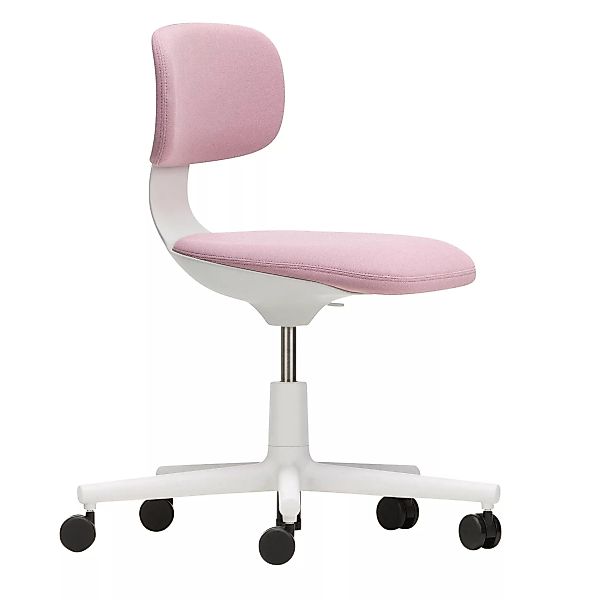 Vitra - Rookie Bürodrehstuhl Soft Grey - pink/sierra grau/Stoff Plano 15/Ge günstig online kaufen