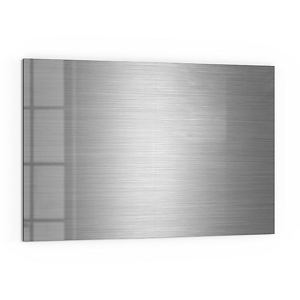 DEQORI Küchenrückwand 'Gebürstetes Aluminium', Glas Spritzschutz günstig online kaufen