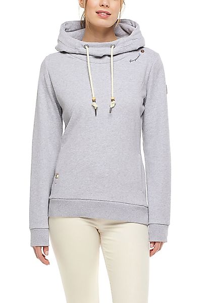 Ragwear Damen Sweater FLORA HOOD ORGANIC 2121-30074 Light Grey 3003 Hellgra günstig online kaufen