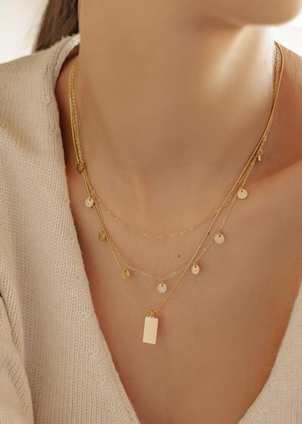 Hey Happiness Charm-Ketten-Set 2er Damen Layer günstig online kaufen