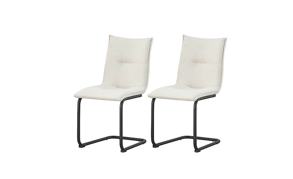 Schwinger-Stuhl 2er Set   ¦ creme ¦ Maße (cm): B: 46 H: 89 Stühle > Schwing günstig online kaufen