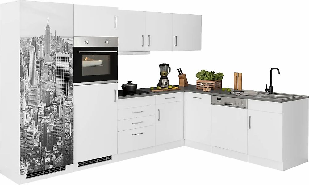 HELD MÖBEL Winkelküche "Paris", Stellbreite 290/220 cm, wahlweise mit Induk günstig online kaufen