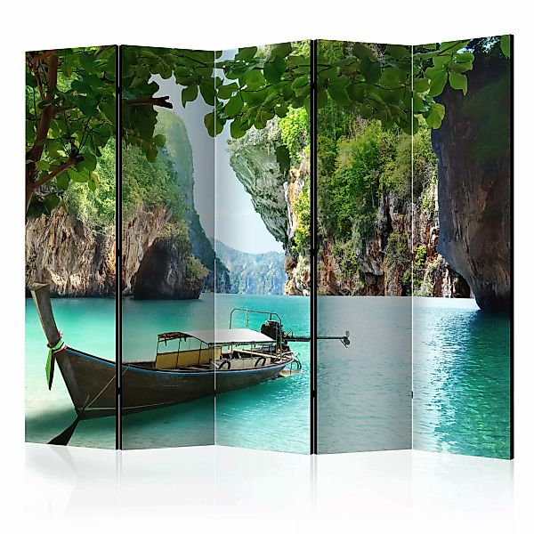 5-teiliges Paravent - Desolate Boat Ii [room Dividers] günstig online kaufen