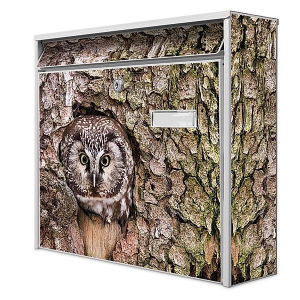 Banjado Briefkasten Weiß 36.2x32.2x10cm Groß / Inkl. Montagematerial & 2 Sc günstig online kaufen
