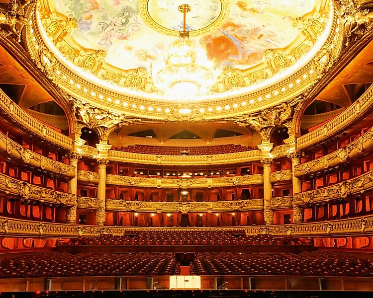 Fototapete "Pariser Oper" 4,00x2,50 m / Glattvlies Perlmutt günstig online kaufen