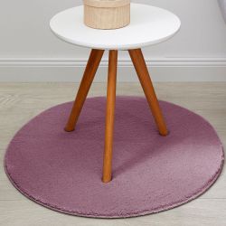 Andiamo Teppich "Arezzo" rund 16 mm Höhe Uni Farben, weicher Flor, waschbar günstig online kaufen