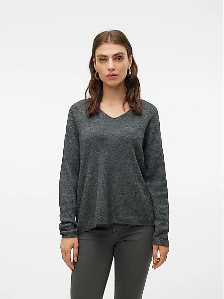 Vero Moda "VMCREWLEFILE LS V-NECK BLOUSE NOOS" günstig online kaufen