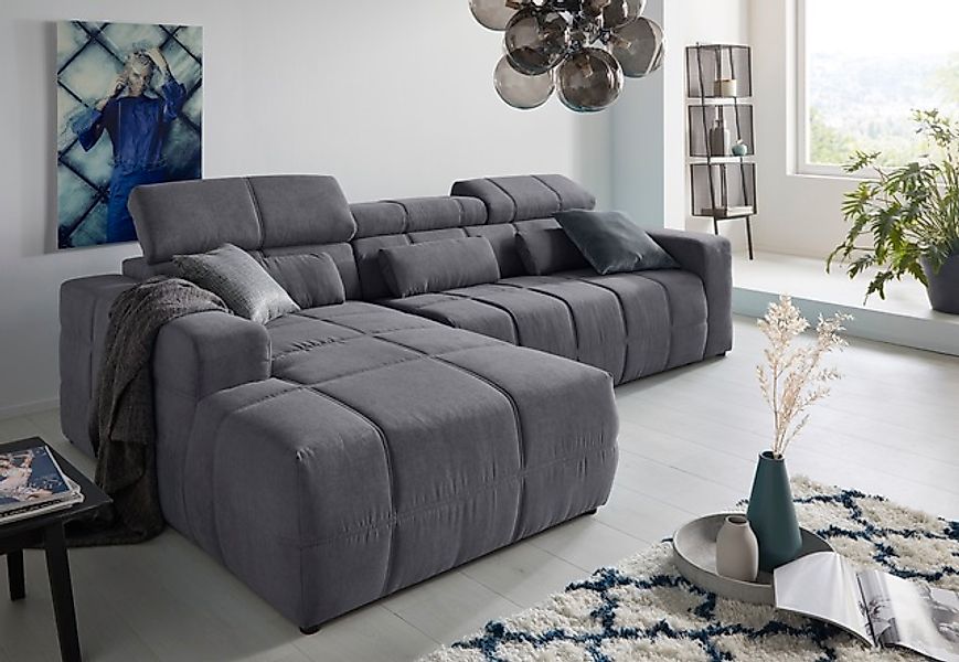 DOMO collection Ecksofa »Brandon große Ausführung B/T/H: 289/177/80 cm, auc günstig online kaufen