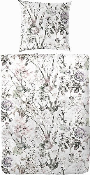 Primera Bettwäsche »Mako-Satin Bettwäsche Levin«, mit extravaganten Blumen- günstig online kaufen
