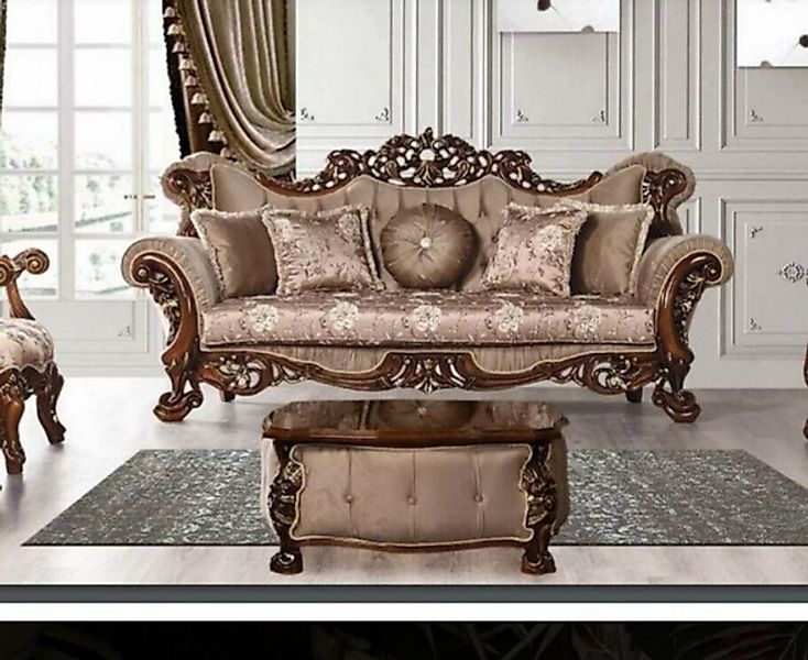 JVmoebel 3-Sitzer Sofa 3 Sitzer Klassischer Dreisitzer Sofas Stoff Textil D günstig online kaufen