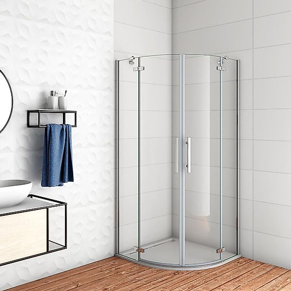 duschspa Runddusche 195cm Runddusche Viertelkreis Duschtür günstig online kaufen