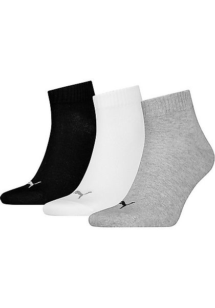 PUMA Kurzsocken PUMA UNISEX QUARTER PLAIN 3P (3-Paar, 3 Paar) Atmungsaktiv, günstig online kaufen