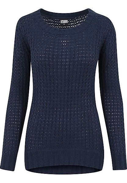 URBAN CLASSICS Sweatshirt Urban Classics Damen Ladies Long Wideneck Sweater günstig online kaufen