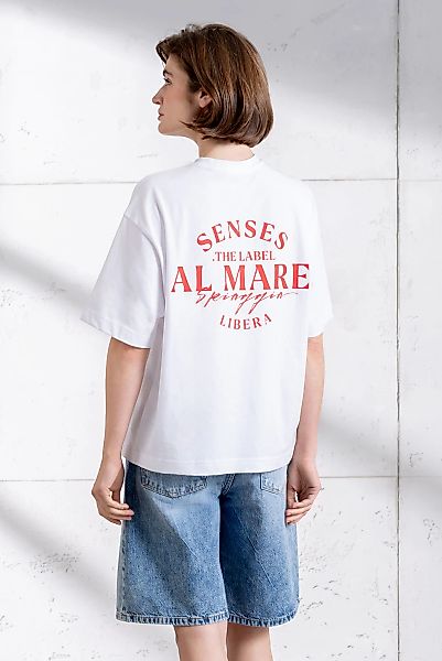 SENSES.THE LABEL Rundhalsshirt aus Baumwolle günstig online kaufen