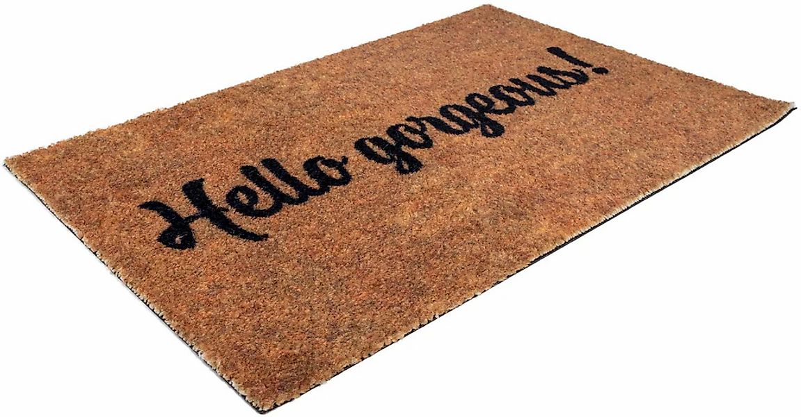 Primaflor-Ideen in Textil Fußmatte "Schmutzfangmatte COUNTRY, Hello" rechte günstig online kaufen