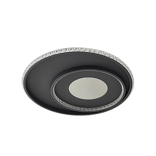 Lindby LED Deckenleuchte Inessa 10041720 Modern in Schwarz aus Metall 1-fla günstig online kaufen