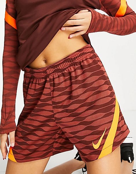 Nike Football – Strike Dri-FIT – Shorts in Bronze-Rot günstig online kaufen