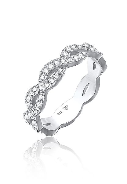 Elli Fingerring Infinity Kristalle Unendlichkeit Liebe günstig online kaufen