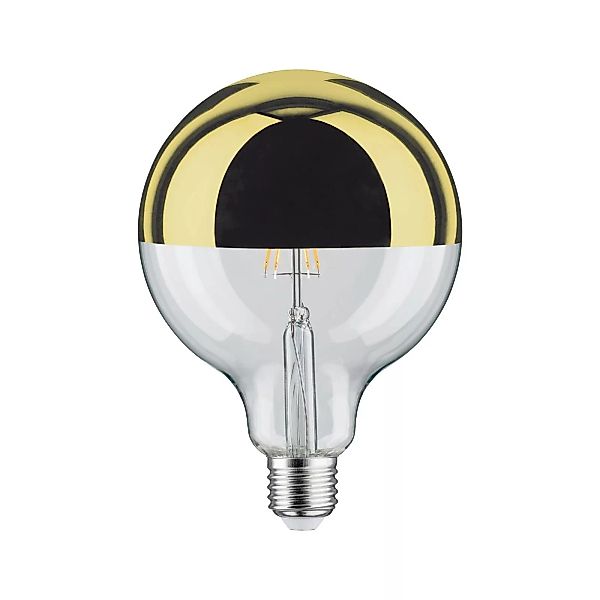 Paulmann LED-Leuchtmittel »G125 Kopfspiegel 600lm 2700K 6,5W 230V gold«, 1 günstig online kaufen