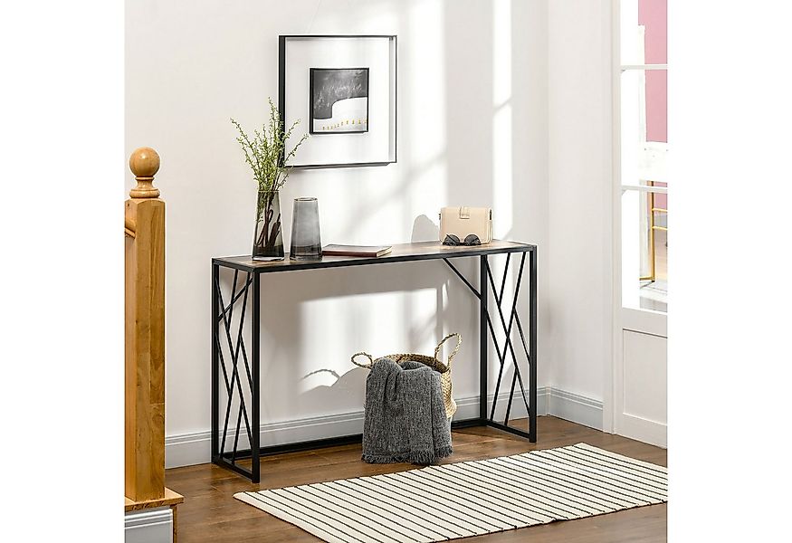 HOMCOM Konsolentisch mit Stahlbeine, im Industriell Stil (Dekotisch, 1-St., günstig online kaufen