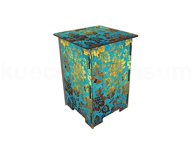 WERKHAUS® Hocker Werkhaus Photohocker SH8203 Blueten blau-gold 295 x 295 x günstig online kaufen