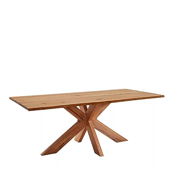 Echtholzesstisch aus Zerreiche geölt natürlicher Baumkante günstig online kaufen