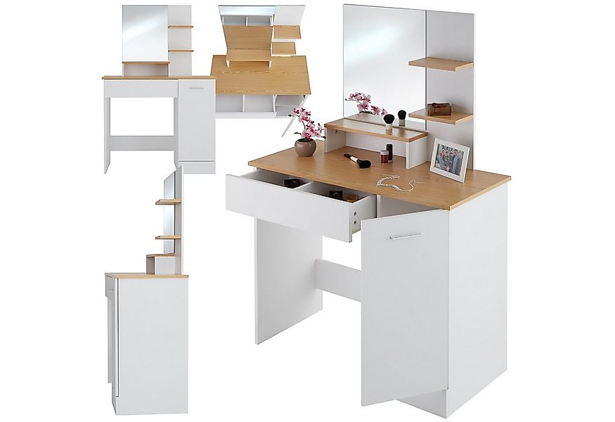 tectake Schminktisch Frisiertisch Zoe (1-St., 1 tlg), Moderner Schminktisch günstig online kaufen