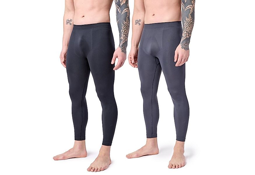 Ladeheid Funktionsunterhose 2er Pack Lange Unterhosen Herren für Winter Spo günstig online kaufen