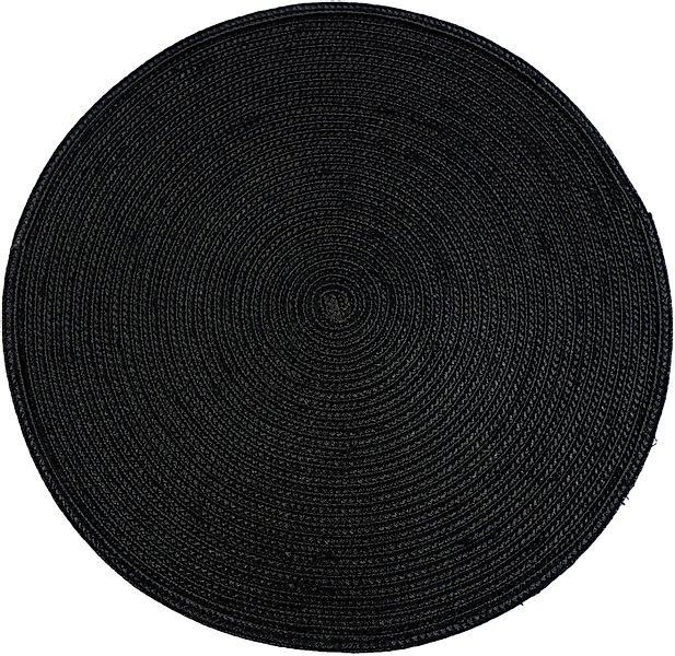 NOOR LIVING Platzset Platzmatte, Ø 38 cm, (Set, 6-St), aus geflochtenem Pol günstig online kaufen