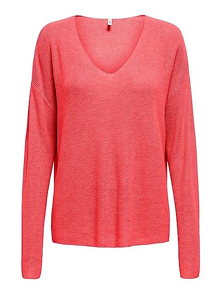 ONLY Strickpullover ONLLECIA LIFE LS LOOSE V-NECK CC KNT günstig online kaufen