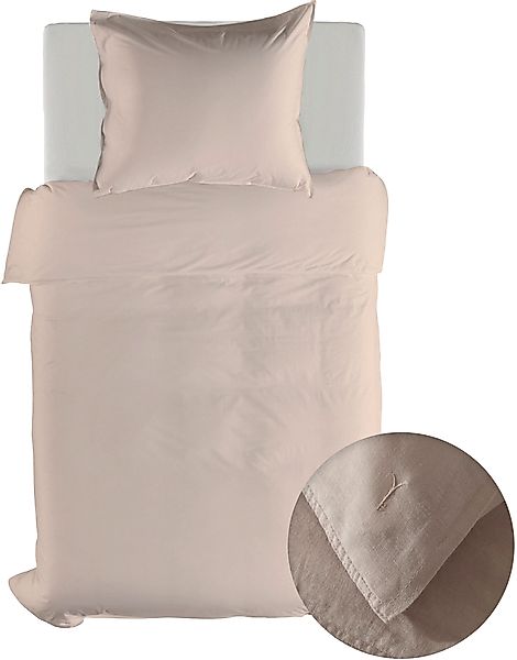 YELLOW Bettwäsche »Suite-Saint-Tropez« 2 Stk. tlg. Bettwäsche aus 55% Leine günstig online kaufen