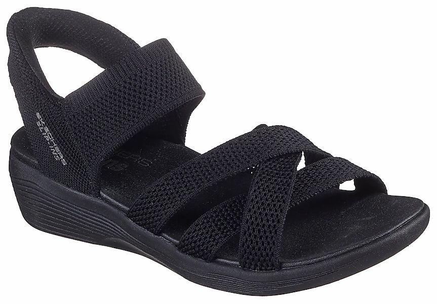 Skechers Keilsandalette "ARYA", Freizeitschuh, Sandale in veganer Verarbeit günstig online kaufen