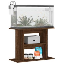 vidaXL Aquariumunterschrank Aquariumständer Braun Eichen-Optik 80x35x60 günstig online kaufen