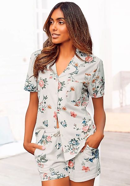 Vivance Dreams Shorty, (2 tlg.), mit Allover Print günstig online kaufen