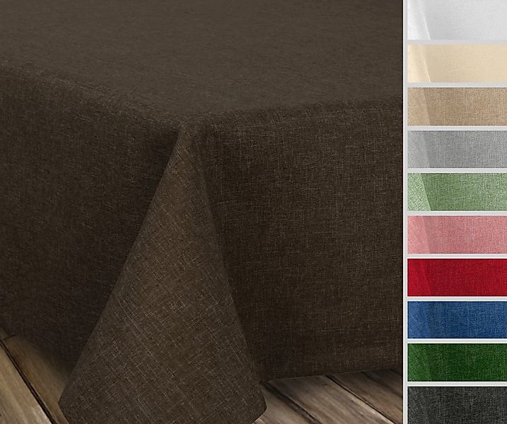 Beautex Tischdecke Fleckenabweisende bügelfreie Tischdecke mit Lotuseffekt, günstig online kaufen