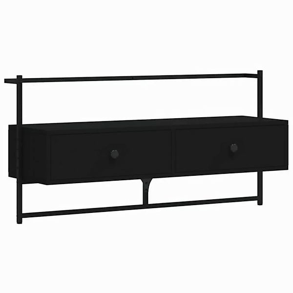 vidaXL TV-Schrank TV-Wandschrank Schwarz 100,5x30x51 cm Spanplatte TV-Lowbo günstig online kaufen