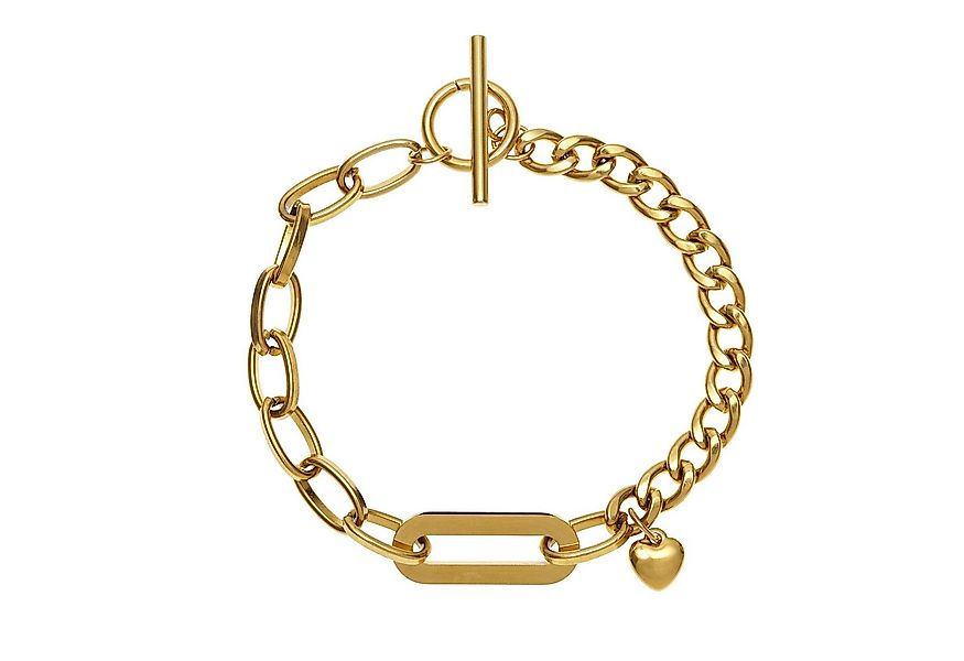 LASCANA Armband Chunky Armkette, Mit Herz Anhänger günstig online kaufen