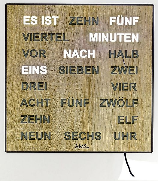 AMS Tischuhr T1237 Made in Germany,Büro,Wohnzimmer,Esszimmer, als Wanduhr n günstig online kaufen