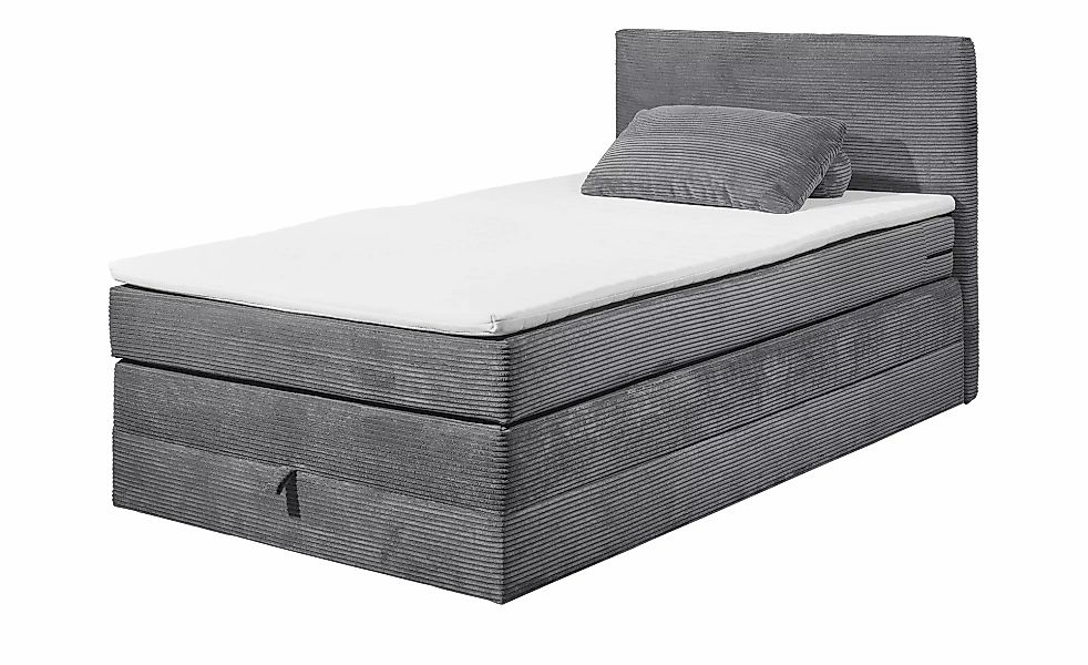 Boxspringbett  Lumb ¦ grau ¦ Maße (cm): B: 141 H: 107 T: 209.0 Betten > Ein günstig online kaufen